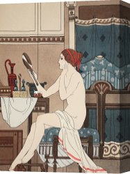 Oil Canvas Paintings - Wet With Cerate Made With Rose Oil by Joseph Kuhn-Regnier