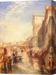 Street Canvas Prints - The Grand Canal Scene - a Street in Venice by Joseph Mallord William Turner