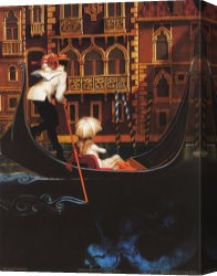Il Mercato Galleggiante a Venezia Canvas Prints - Sul Grande Canal Venezia by Juarez Machado