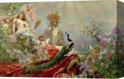 Fantasy Canvas Prints - The Toilet Of Venus by KE Makovsky