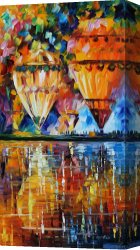 Reflection Canvas Prints - Balloon Reflections by Leonid Afremov