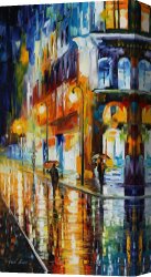 City by The Bay Canvas Prints - City Of Rain by Leonid Afremov