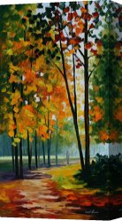 Hot Quartet Canvas Prints - Hot Noon In The Forest by Leonid Afremov