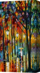 Lady Clown Canvas Prints - Lady In White by Leonid Afremov