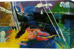 Belle Du Jour Canvas Prints - Jour Du Soleil by Leroy Neiman