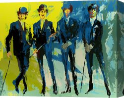 Beatles Canvas Prints - The Beatles by Leroy Neiman