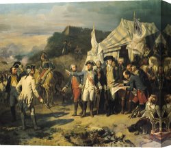 Siege of Yorktown Canvas Prints - Siege of Yorktown by Louis Charles Auguste?Couder