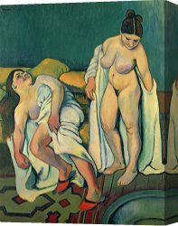 Bath Canvas Prints - After the Bath by Marie Clementine Valadon