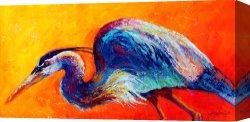 Wing of a Blue Roller Canvas Prints - Daddy Long Legs - Great Blue Heron by Marion Rose