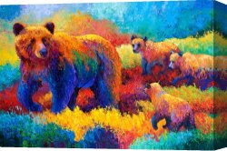 Family Canvas Prints - Denali Family by Marion Rose