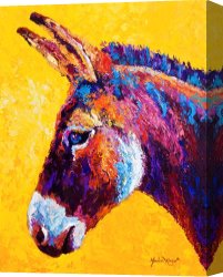 Red And White Canvas Prints - Red Jenny by Marion Rose