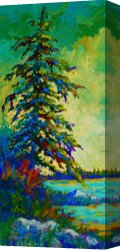 When The West with Evening Glows Canvas Prints - West Coast Sentinel by Marion Rose