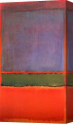 Untitled C.1951 Canvas Prints - No 6 Violet Green And Red 1951 by Mark Rothko