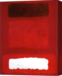 Red And White Canvas Prints - Red White Brown by Mark Rothko