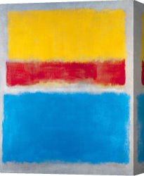 Untitled C.1951 Canvas Prints - Untitled Yellow Red And Blue by Mark Rothko