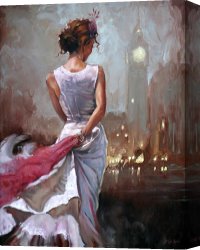 Lady Clown Canvas Prints - Lady in London by Mark Spain
