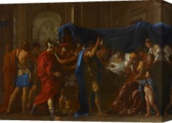 Sadness Canvas Paintings - The Death Of Germanicus by Nicolas Poussin