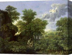 The Garden of Eden Canvas Prints - The Garden of Eden by Nicolas Poussin