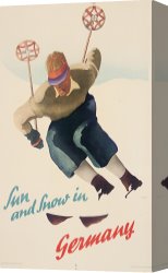 Germany: Berlin Canvas Paintings - Sun And Snow In Germany by Nix