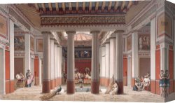 Ancient Canvas Paintings - A Banquet In Ancient Greece by Nordmann