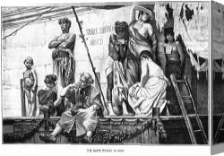 Ancient Canvas Paintings - Ancient Rome: Slave Market by Others