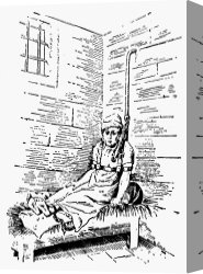 Swine, 19th Century Canvas Paintings - ASYLUM, 19th CENTURY by Others