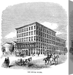 Hotel Canvas Prints - Charleston: Hotel, 1857 by Others