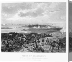 Siege of Yorktown Canvas Prints - Charleston: Siege, 1780 by Others