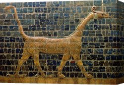 The Brandenburg Gate Berlin Canvas Paintings - Dragon of Marduk - On the Ishtar Gate by Others