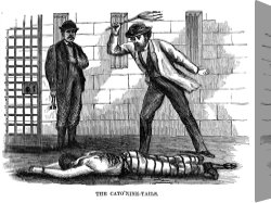 Swine, 19th Century Canvas Paintings - FLOGGING, 19th CENTURY by Others