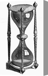 Swine, 19th Century Canvas Paintings - HOURGLASS, 19th CENTURY by Others