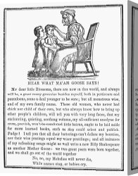 Goose Canvas Paintings - Mother Goose, 1833 by Others