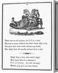 Goose Canvas Paintings - Mother Goose, 1833 by Others