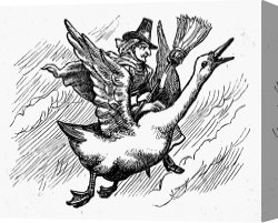 Goose Canvas Paintings - Mother Goose by Others