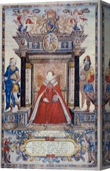Apartments of Queen Elizabeth of Prussia, Charlottenburg Palace, Berlin Canvas Prints - Queen Elizabeth I by Others