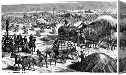 1878 Canvas Paintings - Wheat Thresher, 1878 by Others