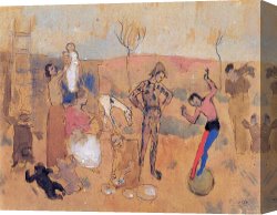 Family Canvas Prints - Family of Jugglers 1905 by Pablo Picasso