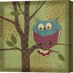 Fantasy Canvas Prints - Fantasy Owls III by Paul Brent