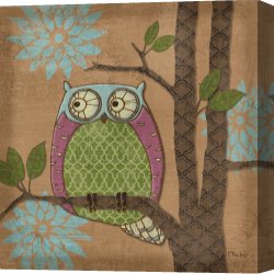 Fantasy Canvas Prints - Fantasy Owls Iv by Paul Brent