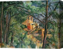 Paul Kruger (1825-1904) Canvas Prints - Chateau Noir c.1904 by Paul Cezanne