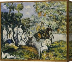1878 Canvas Paintings - Legendary Scene c.1878 by Paul Cezanne