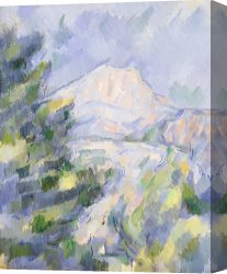 Oil Canvas Paintings - Mont Sainte Victoire c.1904 06 Oil on Canvas by Paul Cezanne