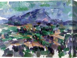 Paul Kruger (1825-1904) Canvas Prints - Montagne Sainte Victoire 1904 06 by Paul Cezanne