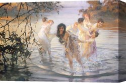 Paul Kruger (1825-1904) Canvas Prints - Happy Games by Paul Chabas