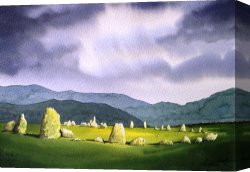 Paul Kruger (1825-1904) Canvas Prints - Castle Rigg Stone Circle by Paul Dene Marlor