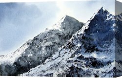 Paul Kruger (1825-1904) Canvas Prints - Snowdon by Paul Dene Marlor