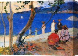 Paul Kruger (1825-1904) Canvas Prints - Martinique Island by Paul Gauguin