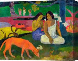 Paul Kruger (1825-1904) Canvas Prints - The Red Dog by Paul Gauguin