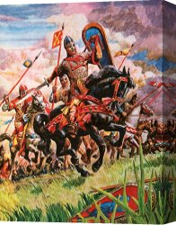 The Battle of Bannockburn Canvas Prints - William The Conqueror at The Battle of Hastings by Peter Jackson