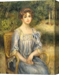 Gaston Bussiere Canvas Prints -  Madame Gaston Bernheim de Villers by Pierre Auguste Renoir